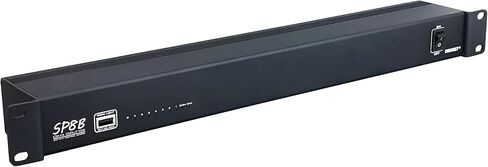 مقسم / مضخم صوت / عازل DMX ذو 8 منافذ، مؤشر LED، ضوء عمل USB، إنهاء مدمج، XLR-3PIN، قابل للتركيب على حامل مقاس 19 بوصة in Kuwait