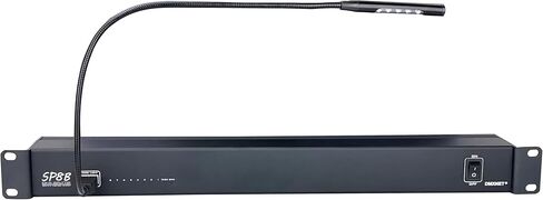 مقسم / مضخم صوت / عازل DMX ذو 8 منافذ، مؤشر LED، ضوء عمل USB، إنهاء مدمج، XLR-3PIN، قابل للتركيب على حامل مقاس 19 بوصة in Kuwait