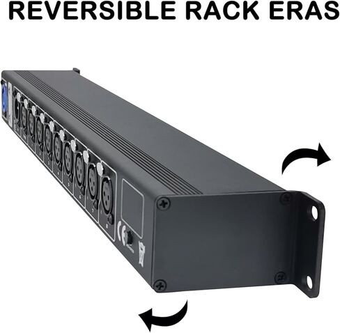 مقسم / مضخم صوت / عازل DMX ذو 8 منافذ، مؤشر LED، ضوء عمل USB، إنهاء مدمج، XLR-3PIN، قابل للتركيب على حامل مقاس 19 بوصة in Kuwait