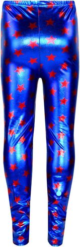 a2z4kids Kids Girls Leggings Metalic Shinny Disco Fashion Dance Leggings Age 2-13 Year in Saudi Arabia