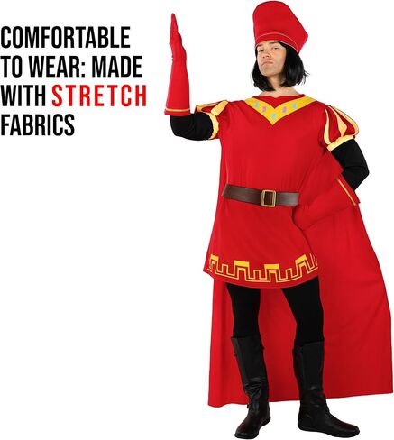 Morph Red Fairytale Lord Costume Men, Funny Halloween Costumes For Men, Movie Character Costumes Adult in Saudi Arabia
