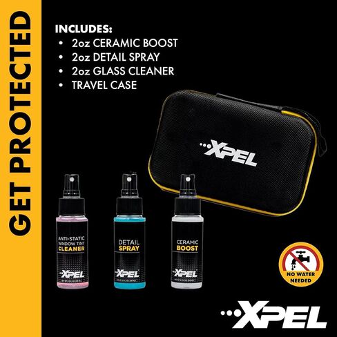XPEL 3 عبوات مجموعة CARE CARE-CERAMIC & WATERLINGENT التفاصيل للطلاء ، PPF & GLASS | دفعة السيراميك ، رذاذ التفاصيل الخالية من المياه ، منظف زجاجي خالي in Kuwait