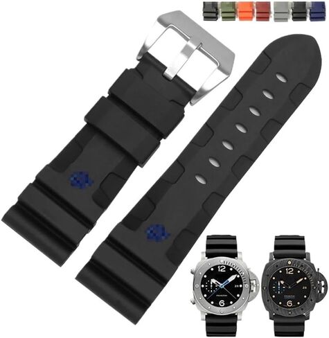 Watch Band Fit for Panerai SUBMERSIBLE PAM 441 359 Soft Silicone Rubber 24mm 26mm Men Watch Strap Watch Accessories Watch Bracelet in Saudi Arabia