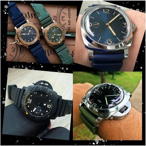 Watch Band Fit for Panerai SUBMERSIBLE PAM 441 359 Soft Silicone Rubber 24mm 26mm Men Watch Strap Watch Accessories Watch Bracelet in Saudi Arabia