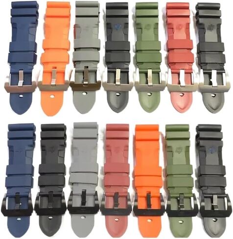Watch Band Fit for Panerai SUBMERSIBLE PAM 441 359 Soft Silicone Rubber 24mm 26mm Men Watch Strap Watch Accessories Watch Bracelet in Saudi Arabia