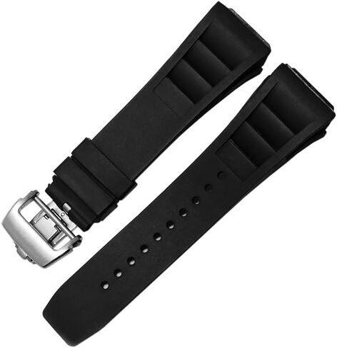 حزام مراقبة السيليكون المطاطي لريتشارد ميلي RM011 Series Silicone Tape Accessories Men's Watch STRAP 25-20MM in Saudi Arabia
