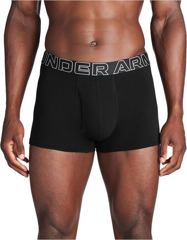 Under Armour Men's 3-Pack Performance Cotton Trunks, Boxer Briefs with 3" Inseam, All-Day Comfort in Saudi Arabia