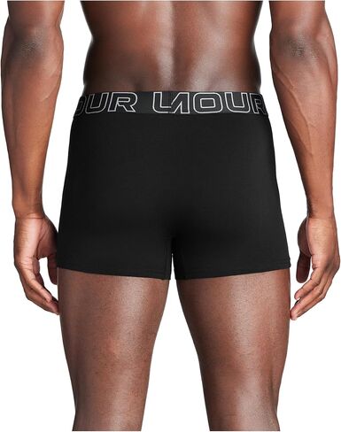 Under Armour Men's 3-Pack Performance Cotton Trunks, Boxer Briefs with 3" Inseam, All-Day Comfort in Saudi Arabia