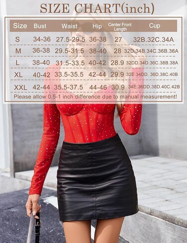 Avidlove Women Long Sleeve Bodysuit Sparkle Body Suits Top Mesh One Piece Leotard Shirt Going Out Tops Fall Outfits S-XXL in Saudi Arabia