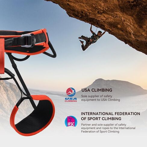 KAILAS Climbing Harness Rock Adjustable Half Body Safety Belt for Tree Climbing Outdoor Fire Rescuing Caving Rappelling Tree Protect Waist Safe Seat Belt Harness for Women Man in Saudi Arabia