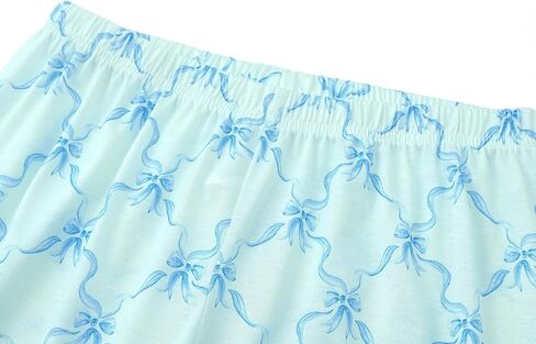 بيجامة Tebbis العصرية ذات اللون الأزرق الدوامة للفتيات مكونة من قطعتين ناعمة بأكمام طويلة وسراويل PJ Set Jammies مقاس 6-18 in Kuwait