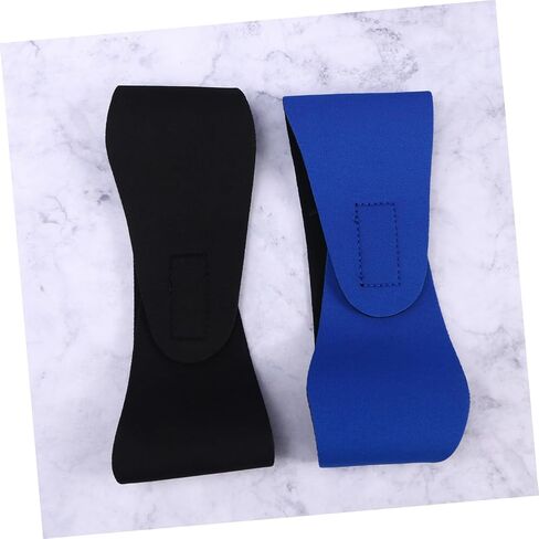 2pcs Waterproof Swimming Headband for Kids and Adults Adjustable Size L Ear Protection Hair Band for Bathing and Diving Black Dark Blue in Saudi Arabia