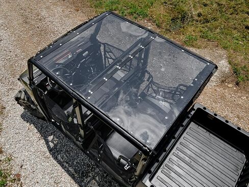 SuperATV Dark Tinted Roof for Polaris Ranger SP 570 Crew | Polaris Ranger Roof Gives Full Visibility and Awareness | 1/4" Polycarbonate | Sealed Edges Prevent Leaking | USA Made in Saudi Arabia