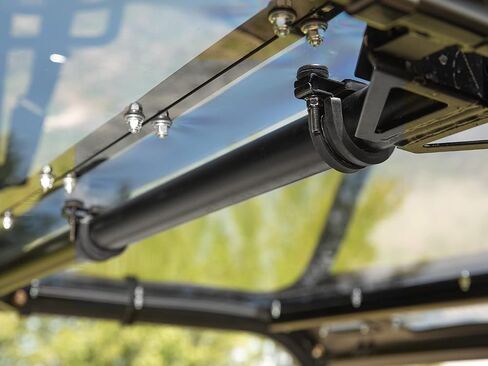SuperATV Dark Tinted Roof for Polaris Ranger SP 570 Crew | Polaris Ranger Roof Gives Full Visibility and Awareness | 1/4" Polycarbonate | Sealed Edges Prevent Leaking | USA Made in Saudi Arabia