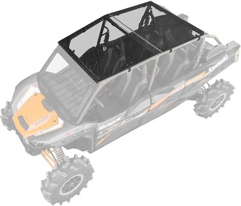 SuperATV Dark Tinted Teryx Roof for 2023+ Kawasaki Teryx KRX 4 1000 | 1/4" Polycarbonate | Protects from the Elements Without Obstructing View | Rattle-Free Fit | USA Made in Saudi Arabia