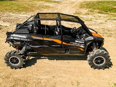 SuperATV Dark Tinted Teryx Roof for 2023+ Kawasaki Teryx KRX 4 1000 | 1/4" Polycarbonate | Protects from the Elements Without Obstructing View | Rattle-Free Fit | USA Made in Saudi Arabia