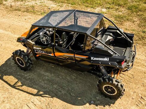 SuperATV Dark Tinted Teryx Roof for 2023+ Kawasaki Teryx KRX 4 1000 | 1/4" Polycarbonate | Protects from the Elements Without Obstructing View | Rattle-Free Fit | USA Made in Saudi Arabia