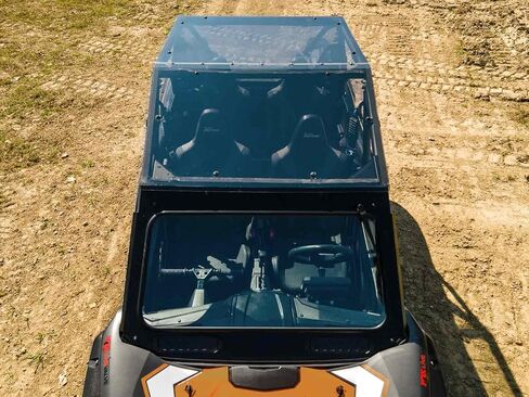 SuperATV Dark Tinted Teryx Roof for 2023+ Kawasaki Teryx KRX 4 1000 | 1/4" Polycarbonate | Protects from the Elements Without Obstructing View | Rattle-Free Fit | USA Made in Saudi Arabia