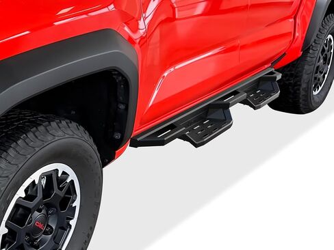 APS 304 خطوات جيب الفولاذ المقاوم للصدأ تشغيل لوحات متوافقة مع تويوتا تاكوما 2024-2025 Double Crew Cab (بما في ذلك نموذج هجين) in Saudi Arabia