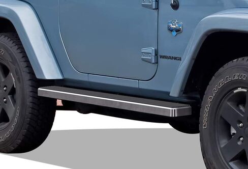 APS Premium 5in 304 ألواح تشغيل الفولاذ المقاوم للصدأ متوافقة مع Jeep Wrangler JK 2DR 07-18 in Saudi Arabia