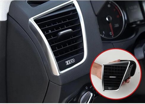 Ruili138 8R1820901 8R1820902 8R1820951C Front Air Conditioning Outlet Center Armrest Car Air Vent Assembly Compatible For Q5 2009-2017(Middle) in Saudi Arabia