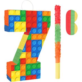 Hooqict الوحش شاحنة بيناتا سيارات بيناتا مع عصا بيناتا ومعصوب العينين للأطفال الأولاد الوحش شاحنة زينة عيد ميلاد سباق السيارات عيد ميلاد بيناتا لوازم الحفلات البناء in Kuwait