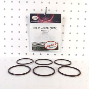 6pcs fkm Viton Or.01.40020 محرك مضخة الوقود عالية الضغط O-Ring Gasket 13517571363 لـ BMW N53 N54 N55 in Kuwait