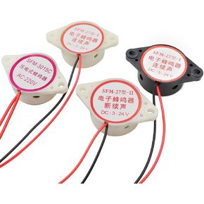 1pcs 30 * 15mm 220v AC 110dB Buzzer Audible Buzzer SFM-27 Piezoelectric Buzzer 3015 Piezo Buzzer مع سلك 110 ملم in Kuwait
