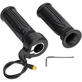 EBike Full Twist Throttle, 3 Pin EBike Throttle Grip with Waterproof Joint, 12-72V Right Hand Throttle for Electric Bike Electric Scooter or Electric Bicycle Conversion for 22.2mm Handlebar in Kuwait