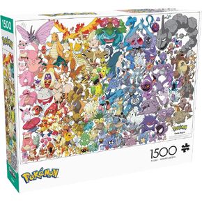 Buffalo Games - Pokemon - Kanto 151-1500 Piece Jigsaw Puzzle for Adults Challenging Puzzle Perfect for Game Nights - Finished Size 38.50 x 26.50 in Kuwait