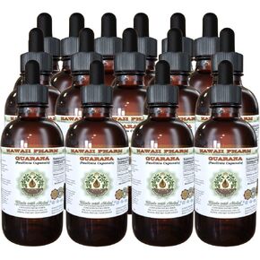 Guarana Alcohol-Free Liquid Extract, Guarana (Paullinia Cupanais) Dried Seed Glycerite Hawaii Pharm Natural Herbal Supplement 2 oz in Saudi Arabia