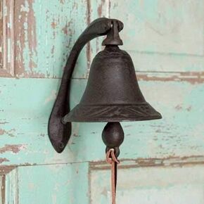 Iron Logan Dinner Bell - Feel The Vibe of Traditional Family Meals and Gatherings. Made of Heavy Cast Iron in Saudi Arabia