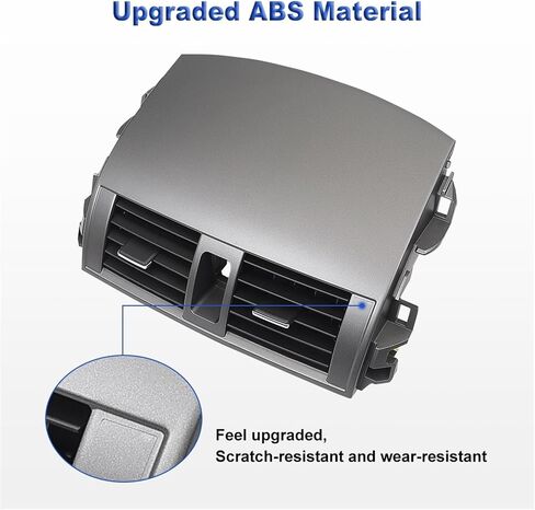 مركز تنفيس الهواء DASH A/C Center متوافق مع تويوتا كورولا 2008-2013 غطاء لوحة منفذ تكييف 55663-02060 55670-02160 in Saudi Arabia