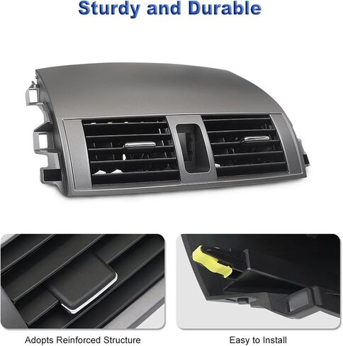 مركز تنفيس الهواء DASH A/C Center متوافق مع تويوتا كورولا 2008-2013 غطاء لوحة منفذ تكييف 55663-02060 55670-02160 in Saudi Arabia