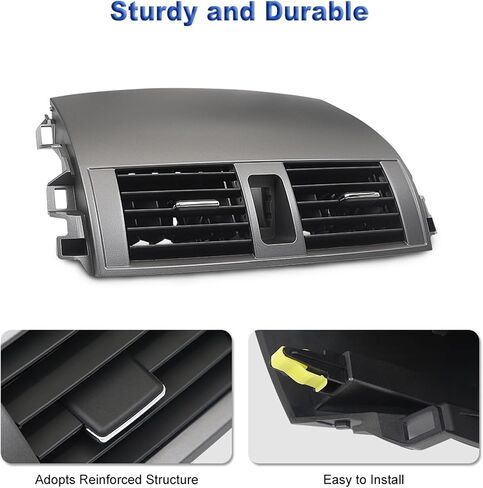 مركز تنفيس الهواء A/C Center A/C متوافق مع تويوتا كورولا 2008-2013 غطاء لوحة مخرج تكييف 55663-02060 55670-02160 in Saudi Arabia