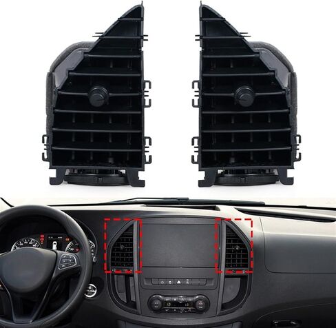 Compatible for Benz Vito V260 W447 W448 2015-On Car Front Dashboard Center A/C Grille Vent Air Conditioner Outlet A4478300654(Left and Right) in Saudi Arabia