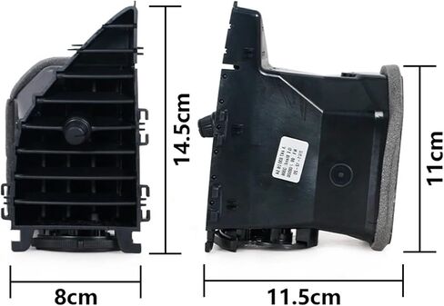 Compatible for Benz Vito V260 W447 W448 2015-On Car Front Dashboard Center A/C Grille Vent Air Conditioner Outlet A4478300654(Left and Right) in Saudi Arabia