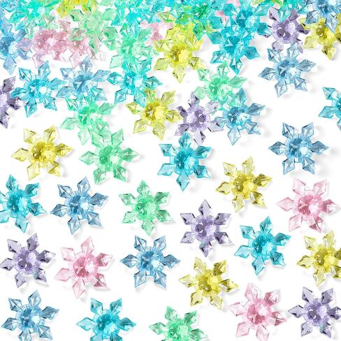 240 Pcs Christmas Acrylic Star Translucent Crystals Gems Xmas 3D Star Shaped Gems for Vase Filler Ice Rocks,Table Scatter, Party Wedding Arts Crafts Decoration (Red/Green/Gold/Transparent) in Saudi Arabia