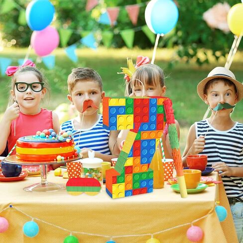 Hooqict الوحش شاحنة بيناتا سيارات بيناتا مع عصا بيناتا ومعصوب العينين للأطفال الأولاد الوحش شاحنة زينة عيد ميلاد سباق السيارات عيد ميلاد بيناتا لوازم الحفلات البناء in Kuwait