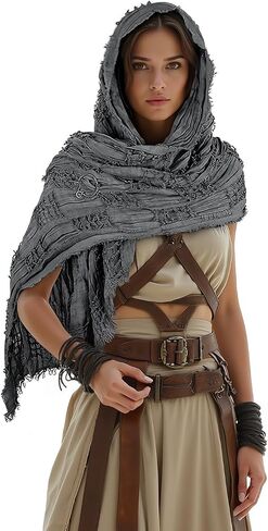 VZQI DUNE COSTUME DESERT WASTERLAND SHAWER CLOAK مع بروش - كتف متعدد الأغراض ل COSPLAY & HALOWEEN in Saudi Arabia