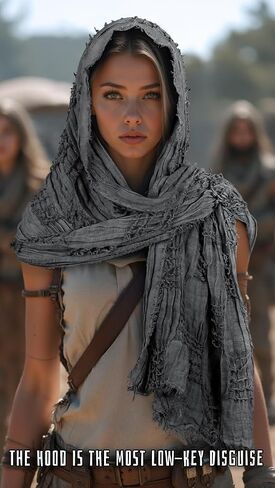 VZQI DUNE COSTUME DESERT WASTERLAND SHAWER CLOAK مع بروش - كتف متعدد الأغراض ل COSPLAY & HALOWEEN in Saudi Arabia