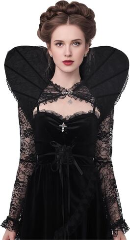Dazcos Womens Vampire Stand up jolar Victorian Gothic Queen Neck Twhice for Halloween Cosplay in Saudi Arabia