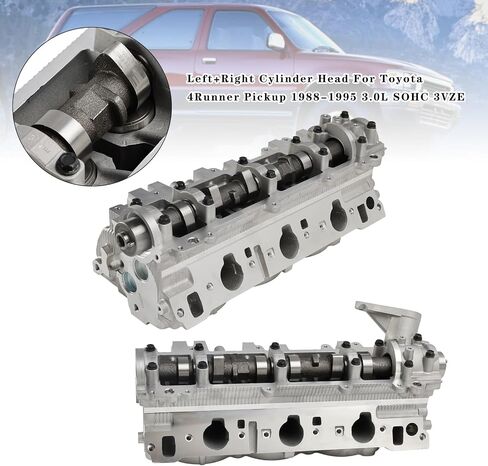 يسار+رأس أسطوانة يمين ل Toyota 4runner Pickup 1988-1995 3.0L SOHC 3VZE 11101-65011 11101-65021 in Kuwait