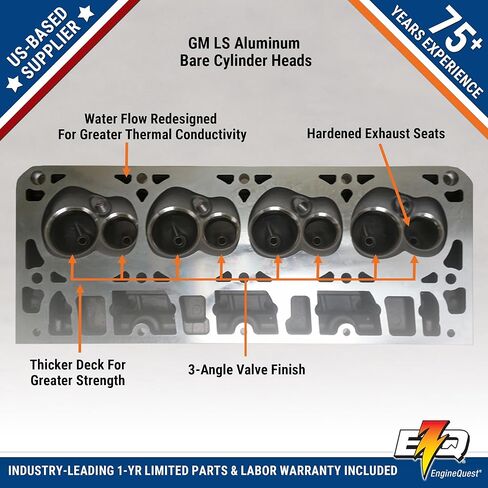 GM LS Cylinder Head #5364 ، 821 ، 823 | زوج عاري لـ LS3 / L92 / L94 | الألومنيوم | 6.0L / 6.2L V8 | استبدال مباشر in Kuwait