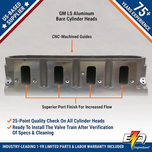 GM LS Cylinder Head #5364 ، 821 ، 823 | زوج عاري لـ LS3 / L92 / L94 | الألومنيوم | 6.0L / 6.2L V8 | استبدال مباشر in Kuwait