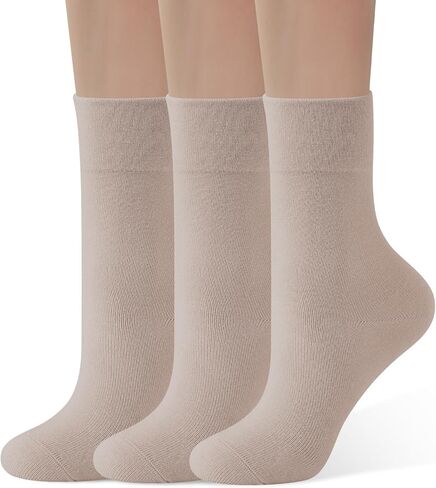 Womens Viscose Bamboo Crew Socks عجل عجل رفيع الجوارب الجوارب الناعمة فوق جورب الكاحل 3-5 أزواج in Kuwait