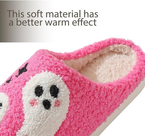 Slippers for Women Men Warm Fuzzy Cozy Slippers Anti-Slip House Indoor Outdoor Shoes in Saudi Arabia