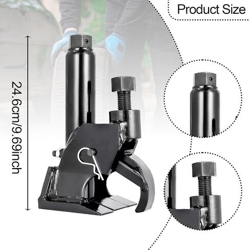 Pistro Professional Manual Tyre Bead Bread Breaker and Changer Tool for Trucks Tractors ATV Cars - Contractable Heavy Duty Steel Construction in Saudi Arabia