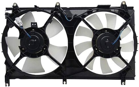 Cooling Fan Engine for Mitsubishi for Galant 2004-2008 2pc Male-Connector Type with Shroud in Saudi Arabia