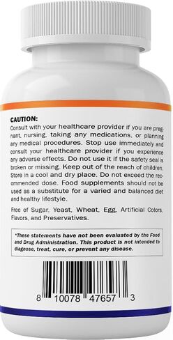 Vitamatic Alpha Lipoic Acid 1200mg Per Serving, 120 Capsules - Gluten Free, Vegetarian Capsules, Soy Free & Non-GMO in Saudi Arabia